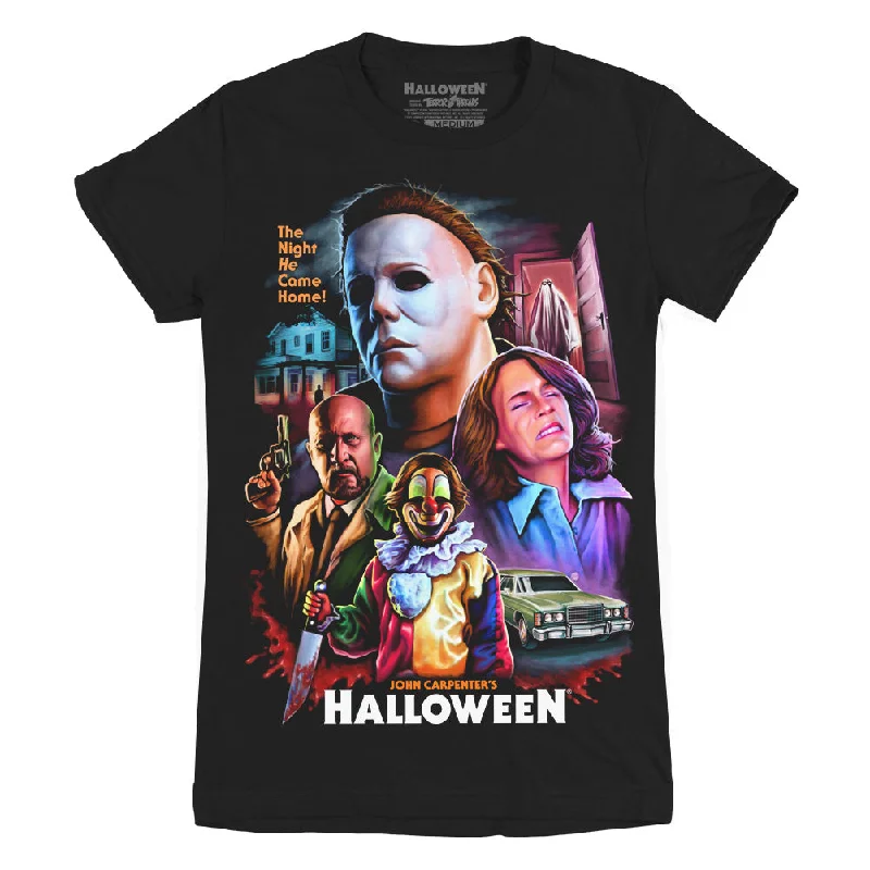 Halloween He's Come Back Ladies T-Shirt Earthy Women's 