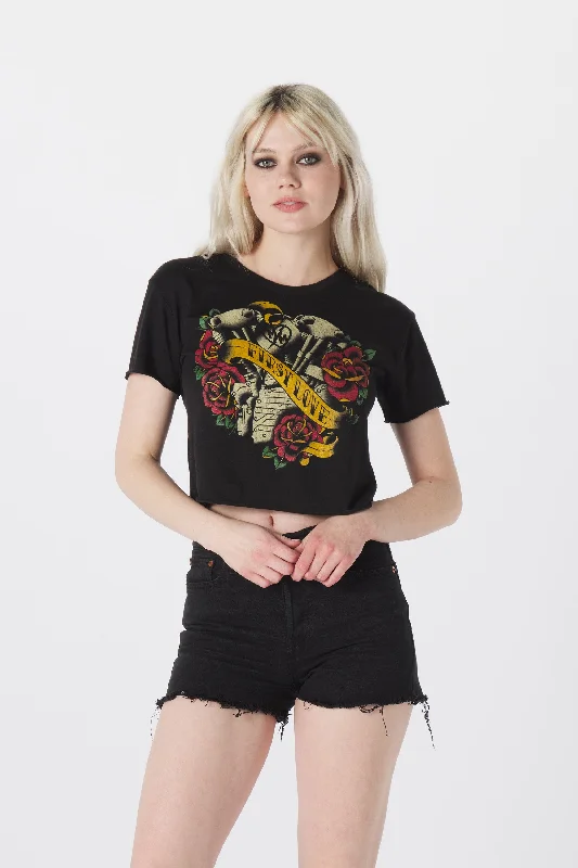 FIRST LOVE CROP TEE Practical Women's Multi - 