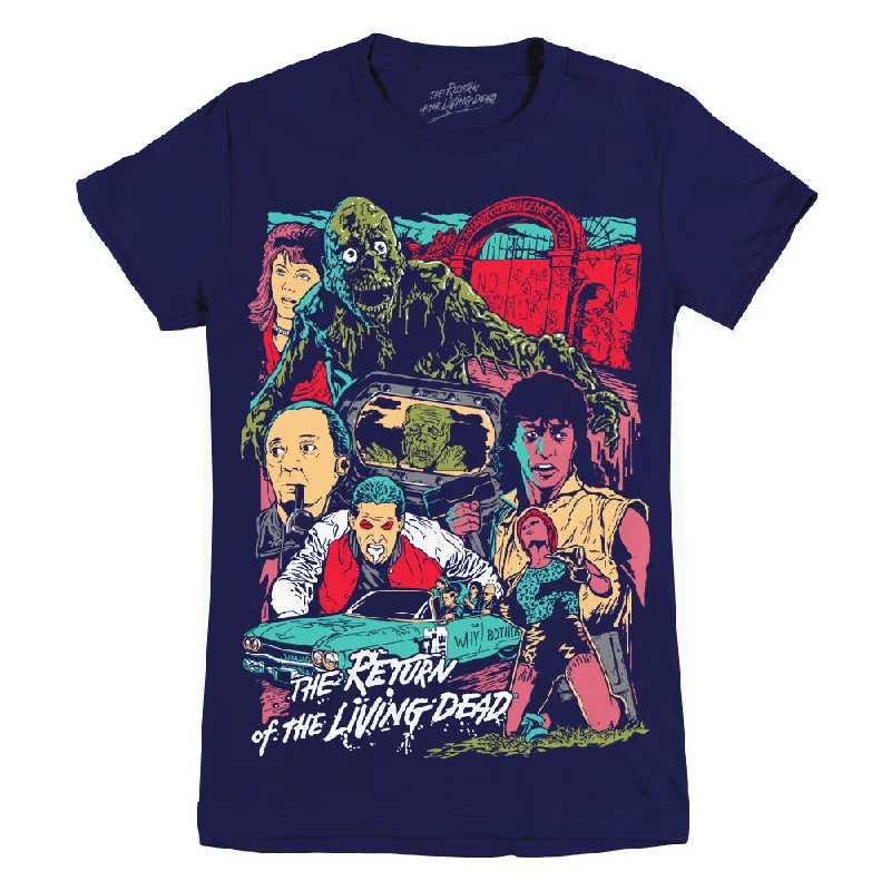 Return Of The Living Dead No Mood To Die Ladies T-Shirt Elegant Women's Formal 