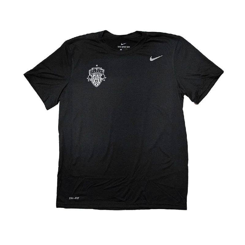 Nike 2023 Washington Spirit Short Sleeve Youth Tee - SMALL SHIELD LOGO - Black Gym