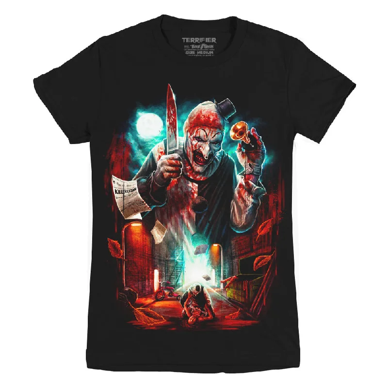 Terrifier Jokes On You Ladies T-Shirt Refined Women's Velvet