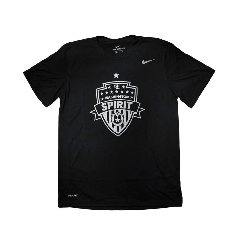 Nike 2023 Washington Spirit Short Sleeve Youth Tee - BIG SHIELD LOGO - Black Bohemian Women's Free