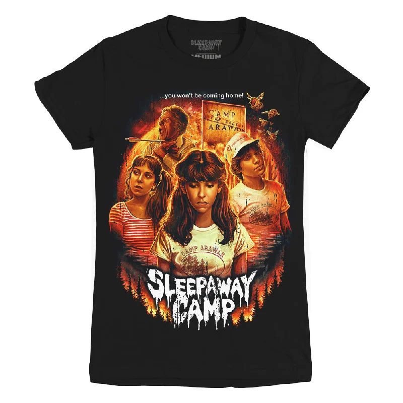 Sleepaway Camp A Perfect Place To Die Ladies T-Shirt Monochromatic All - in - one