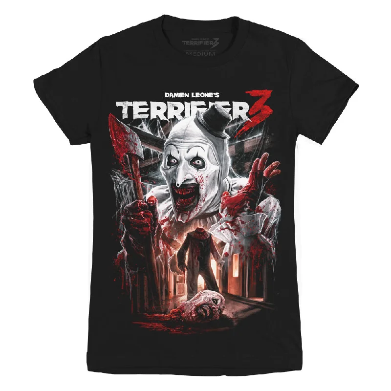 Terrifier 3 Heads Will Roll Ladies T-Shirt Refined Women's Classic 