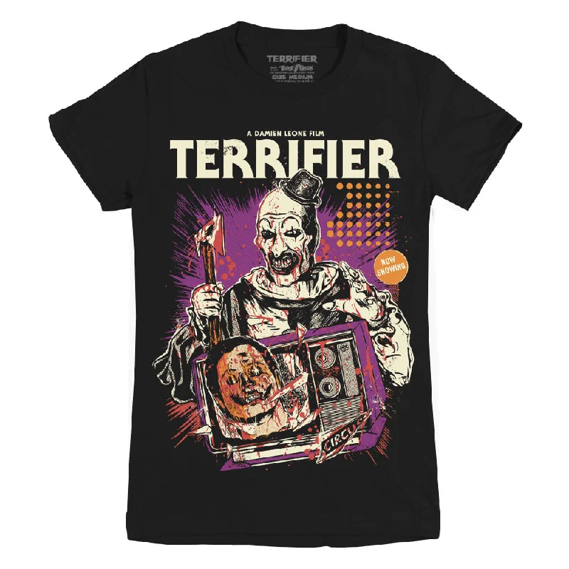 Terrifier Dead Air Ladies T-Shirt Sleek Women's Metallic