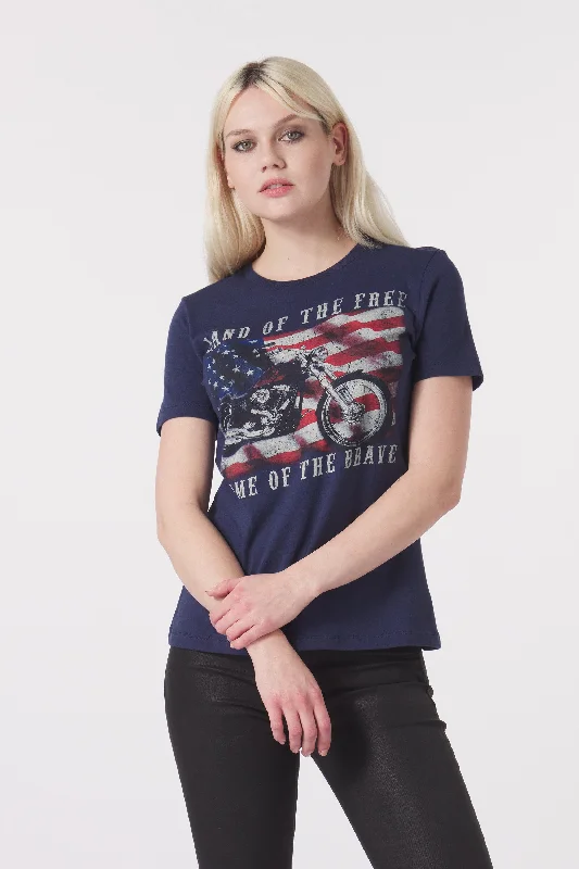 OLD GLORY RELAXED TEE Edgy Women's Punk