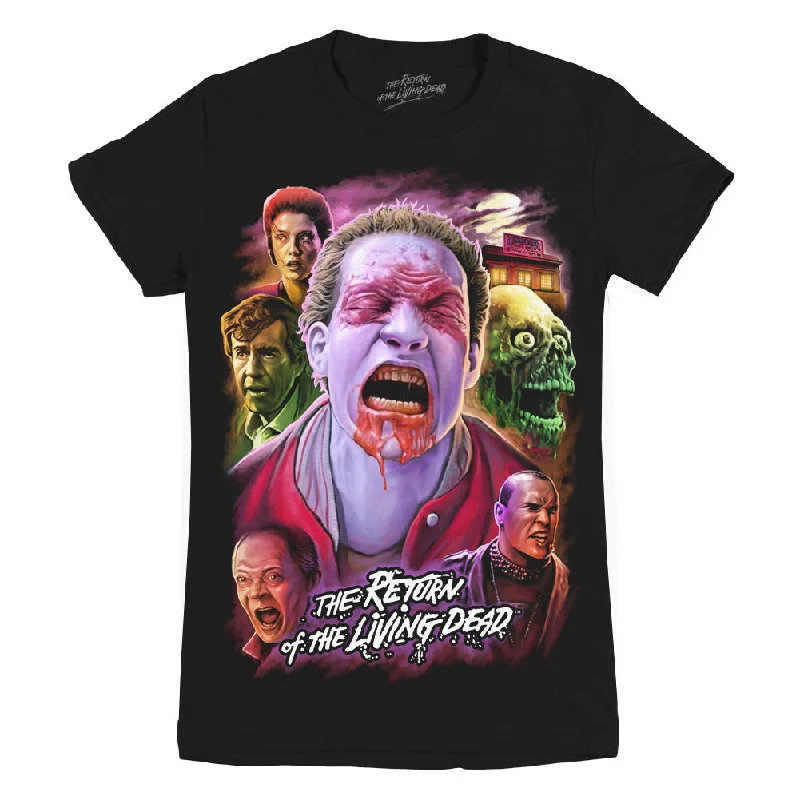 Return Of The Living Dead I Can Smell Your Brains Ladies T-Shirt Disco