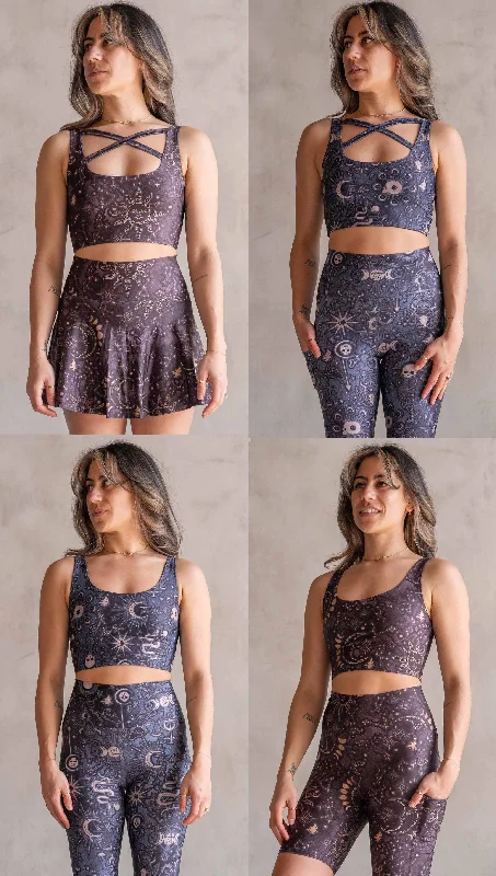 Zodiac & Tarot - Four Way Reversible Top Dapper Women's Bow - adorned