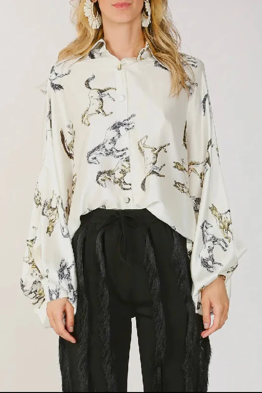 Horse Flow Top Athletic Women's 